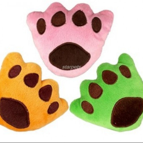 Soft Bear Paw Pet Plush Squeaky Toy for Dog