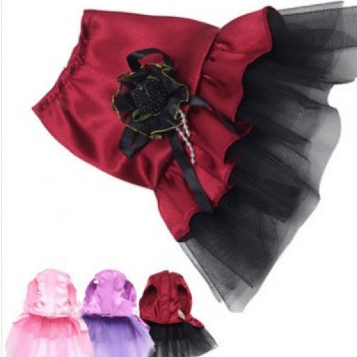 Dog Bow Tutu Dress & Sweet Lace Skirt Costume