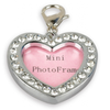Bling Rhinestone Mini Photo Frame Pet Dog Tags