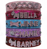 PU Leather Bling Personalized Dog Collar