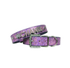 PU Leather Bling Personalized Dog Collar