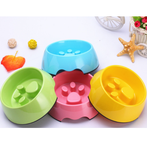 Anti Choke Paw Design Pet Feeding Bowl