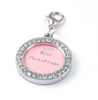 Bling Rhinestone Mini Photo Frame Pet Dog Tags